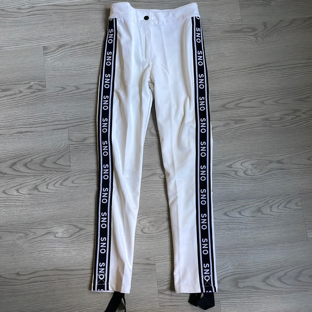 Topshop SNO Skinny White Ski Trousers UK8 US4